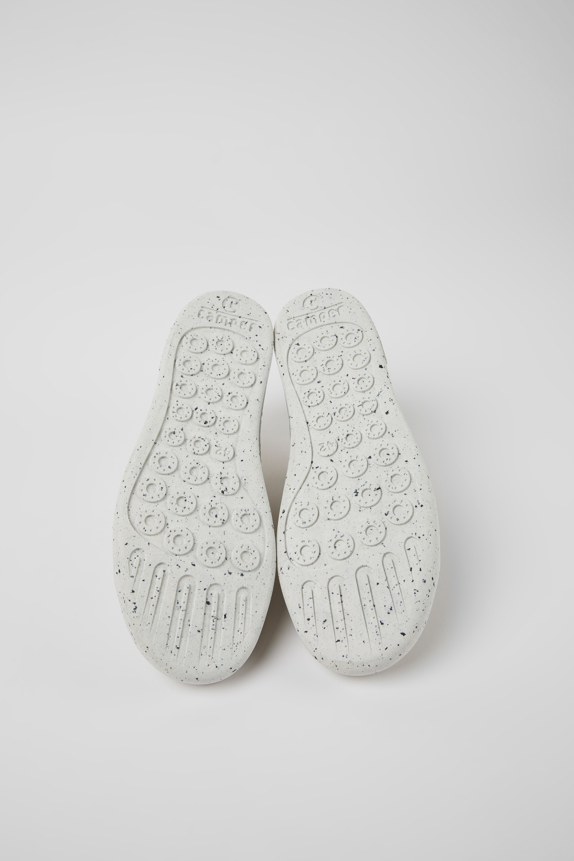 Twins - Gray leather sneakers for men