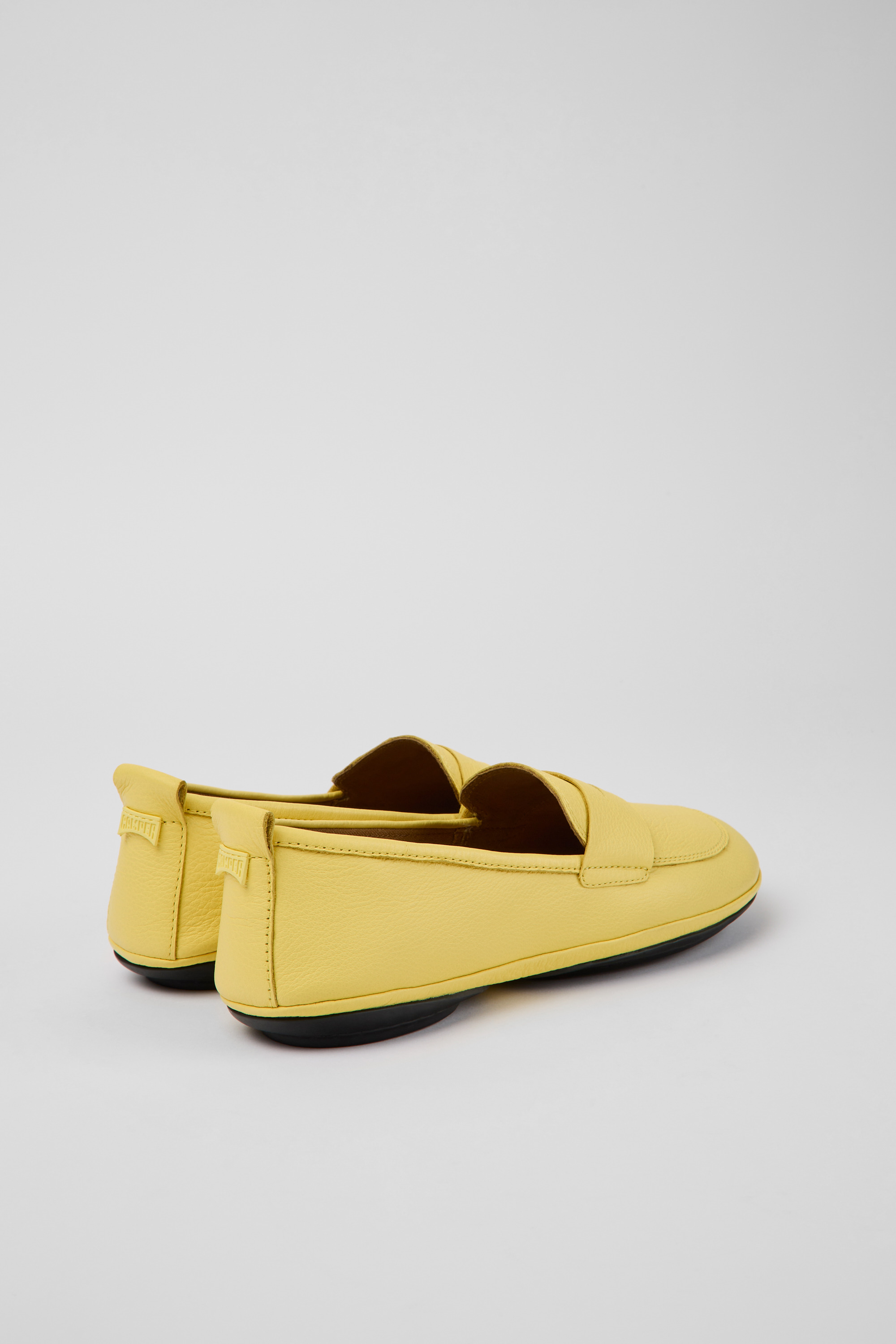 Right - Yellow leather shoes for women