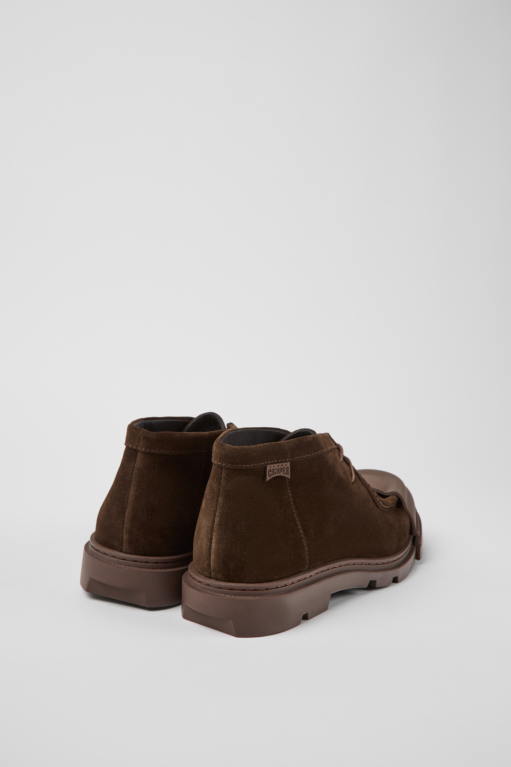 Junction - Brown nubuck shoes for men