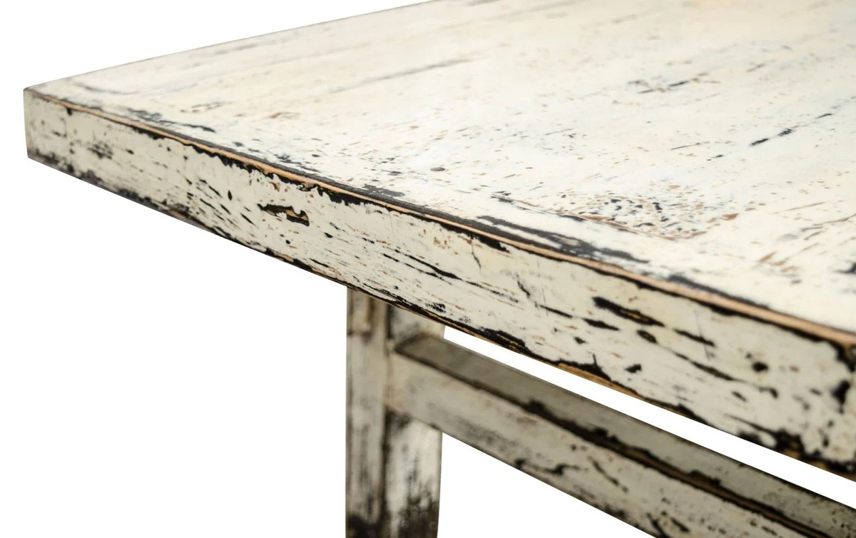 Casa Padrino country style coffee table antique style white 140 x 54 x H. 43 cm - Country Style Living Room Furniture