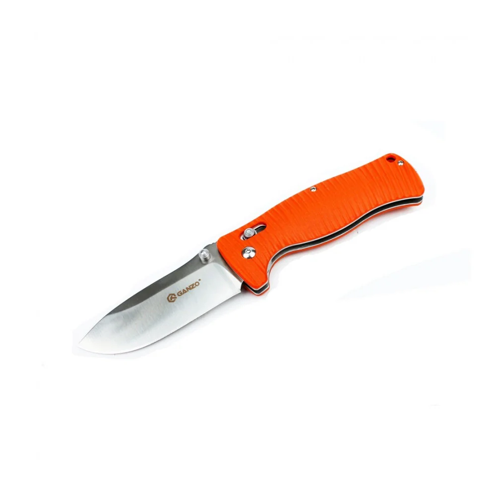 Navaja plegable de bolsillo Ganzo G720 KNIFE acero – naranja