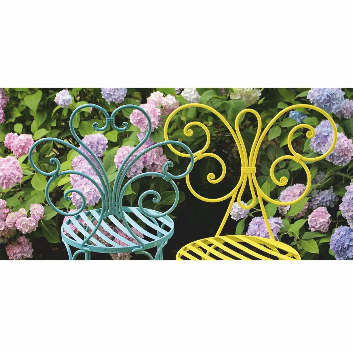 Casa Padrino silla de jard¨ªn Art Nouveau amarillo A. 85 cm - Muebles de Jard¨ªn Art Nouveau