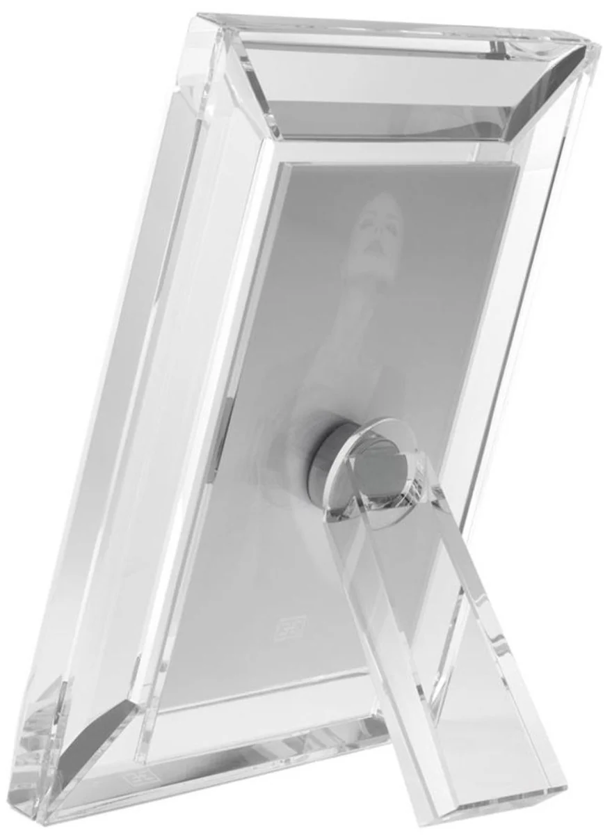 Casa Padrino conjunto de marcos de lujo 16 x 2,5 x H. 21,5 cm - Accesorios de Cristal de Lujo