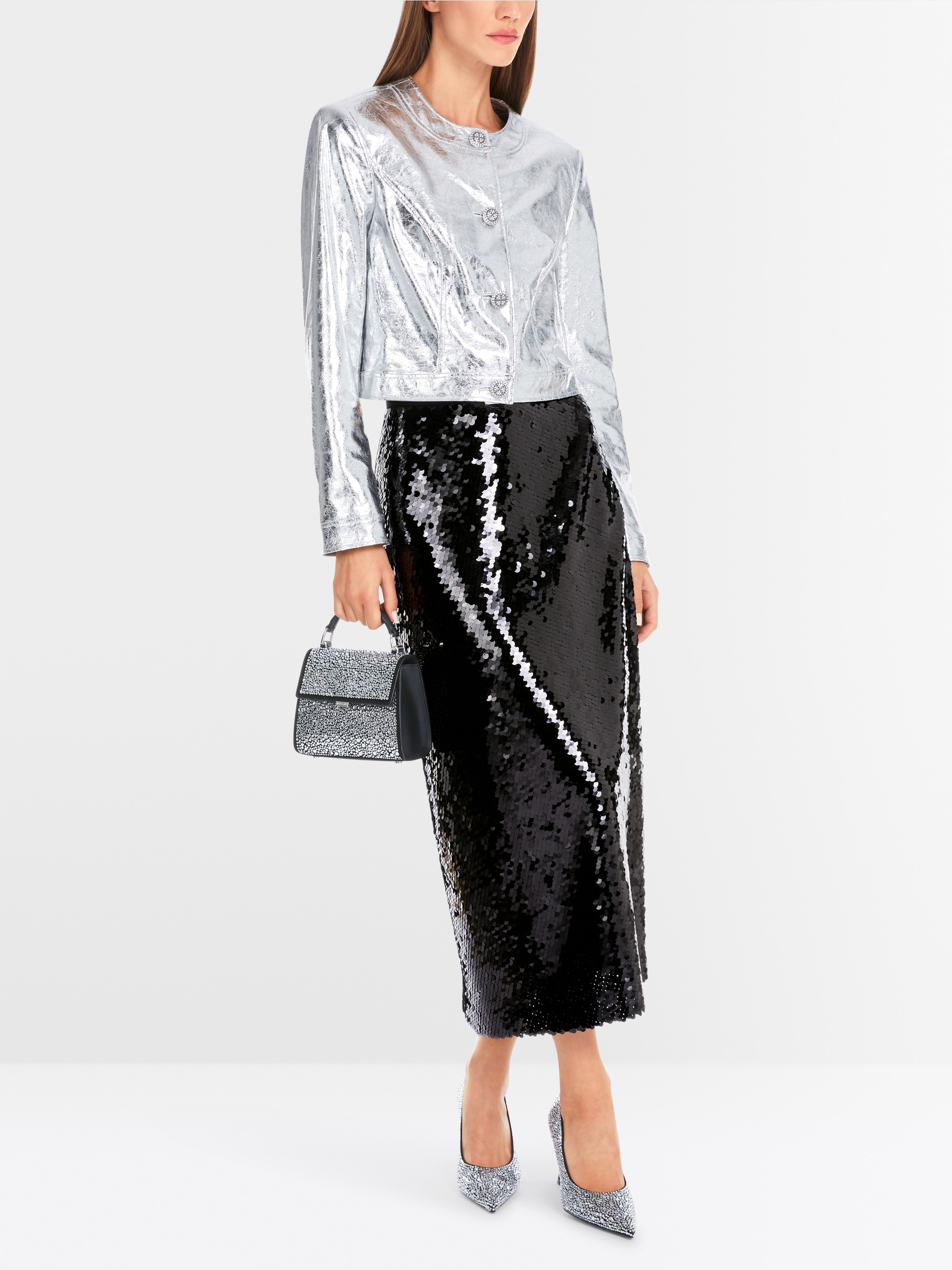 Marc-Cain Calf-length sequin skirt
