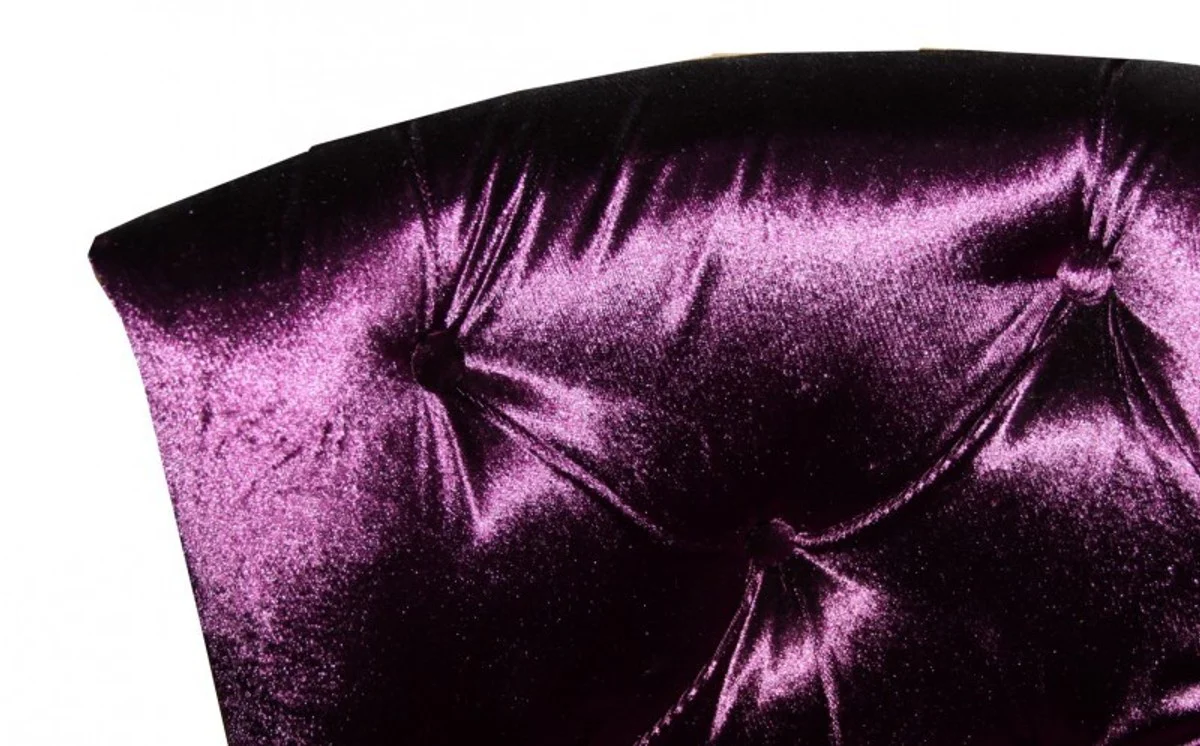 Silla Casa Padrino barroco Sal¨®n P¨²rpura / Negro - sillones de dise?o - Calidad de lujo