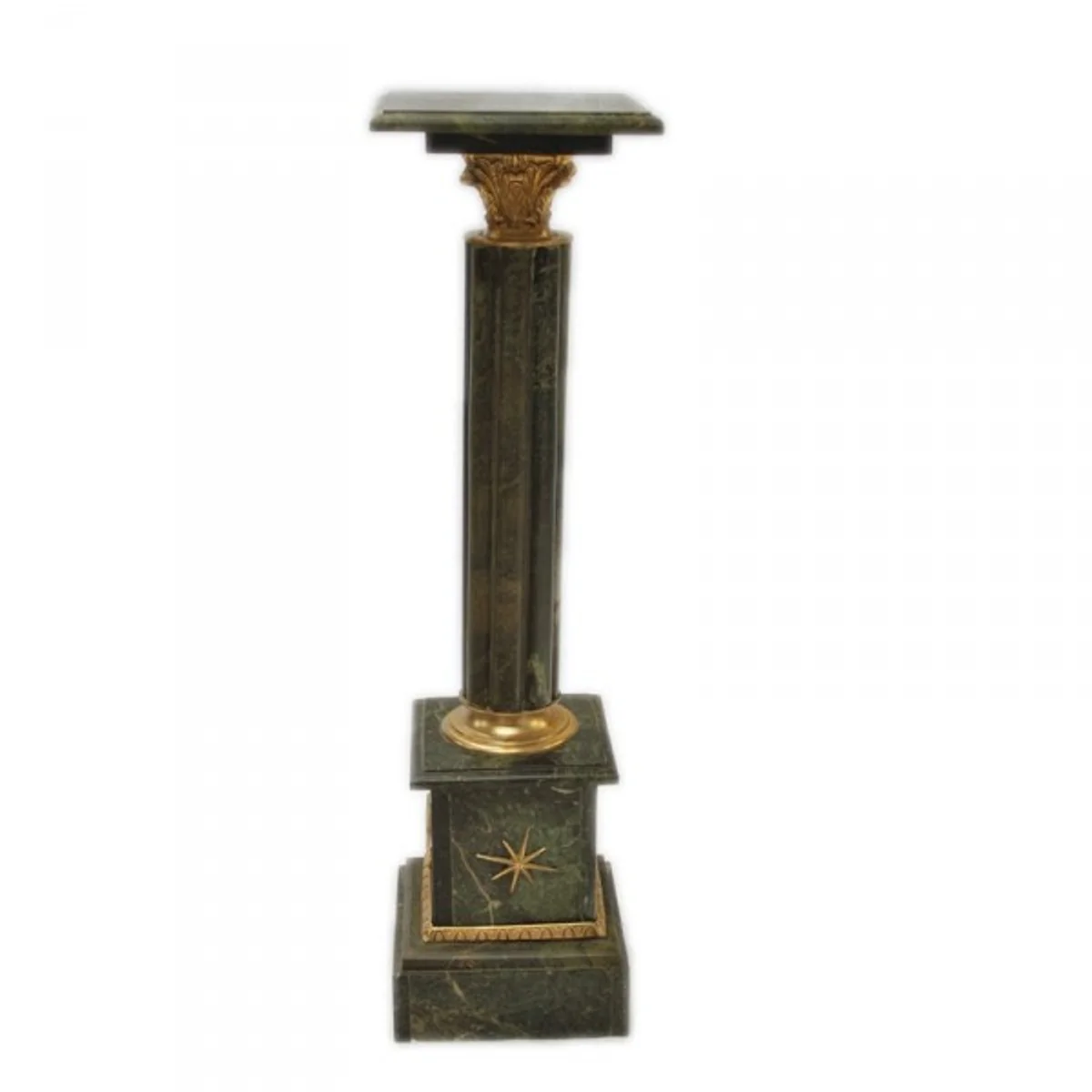 Casa Padrino pilar de mármol barroco verde 30 x 30 x A. 100 cm - Accesorios de decoración de mármol barroco