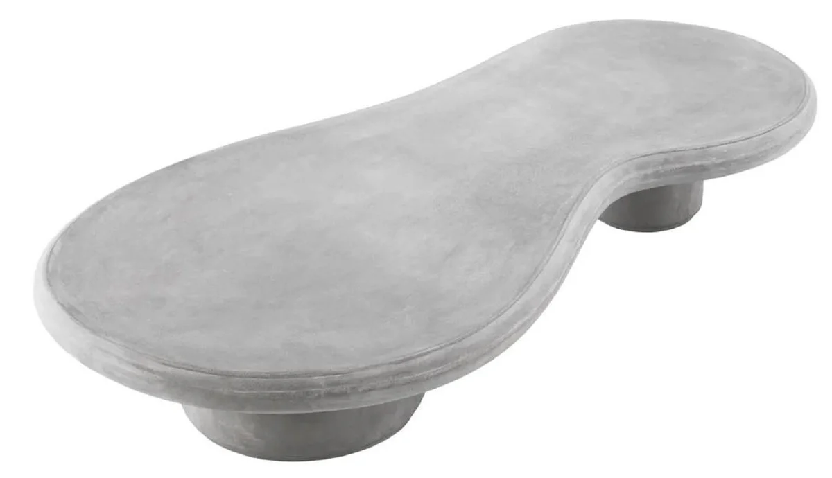 Casa Padrino mesa de jard¨ªn de lujo gris 181 x 89,5 x A. 31 cm - Mesa de centro de jard¨ªn de hormig¨®n armado con fibra de vidrio - Muebles de jard¨ªn y terraza - Calidad de lujo