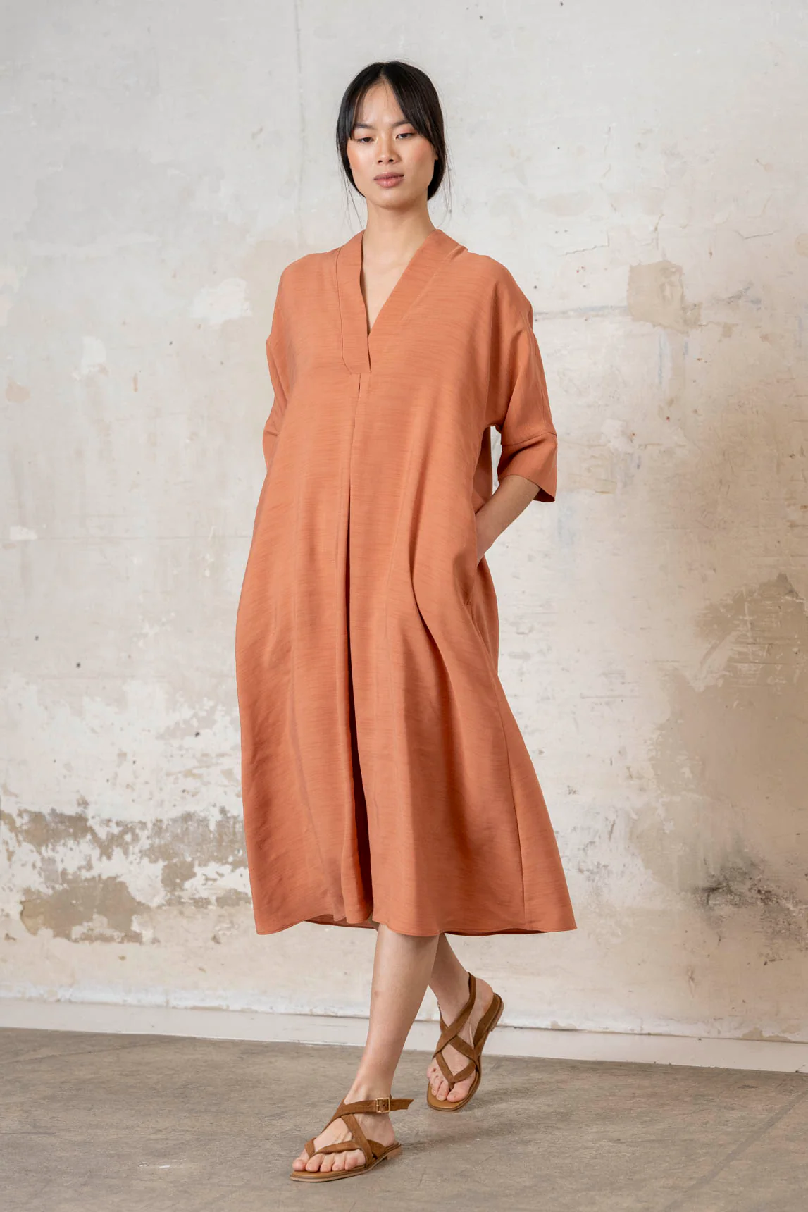 Rivera-spain Vestido Buccheri teja