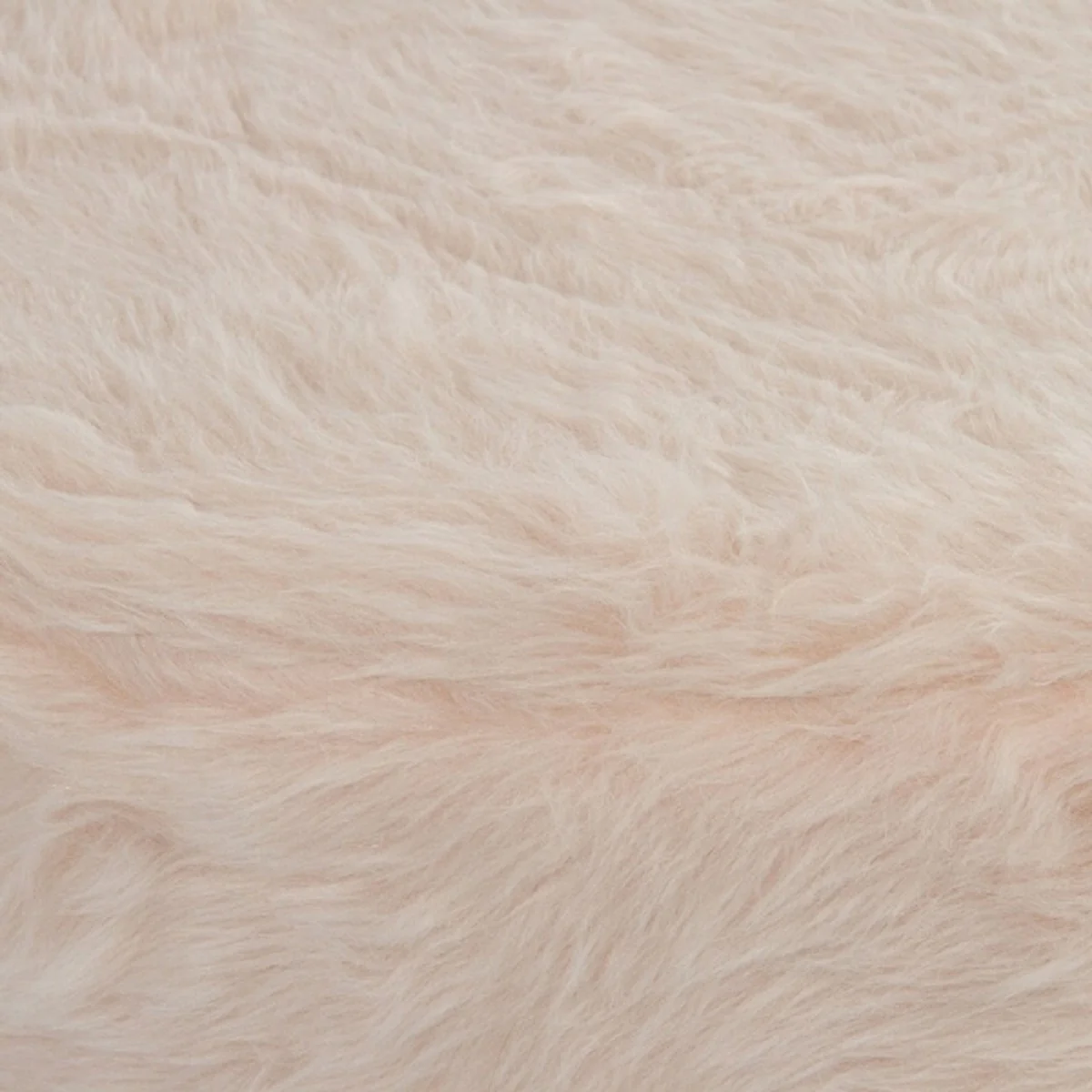 Casa Padrino taburete de piel de dise?o rosa ? 50 x H. 21 cm - Taburete Redondo con Pelo Sint¨¦tico