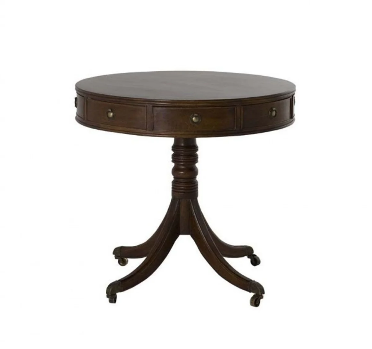 Casa Padrino luxury art deco designer oak wood side table 80 x H. 74 cm - Luxury Table