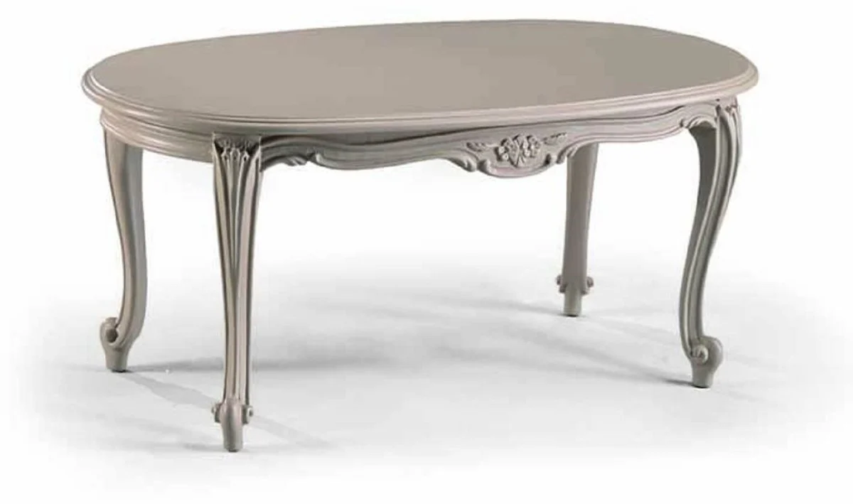 Casa Padrino mesa de centro barroco de lujo gris 101 cm - Hecho en Italia