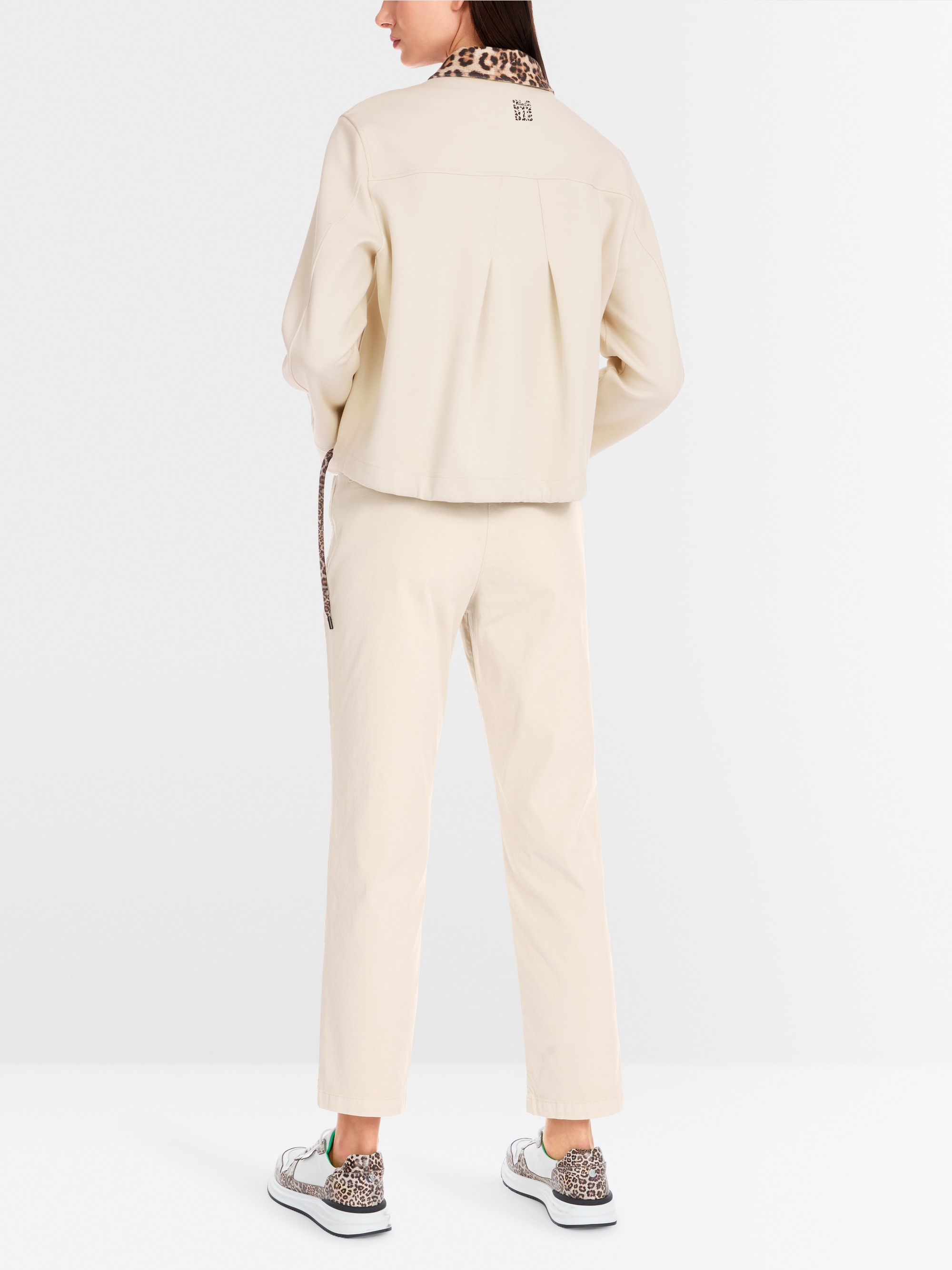 Marc-Cain Sweat jacket in jersey with zip