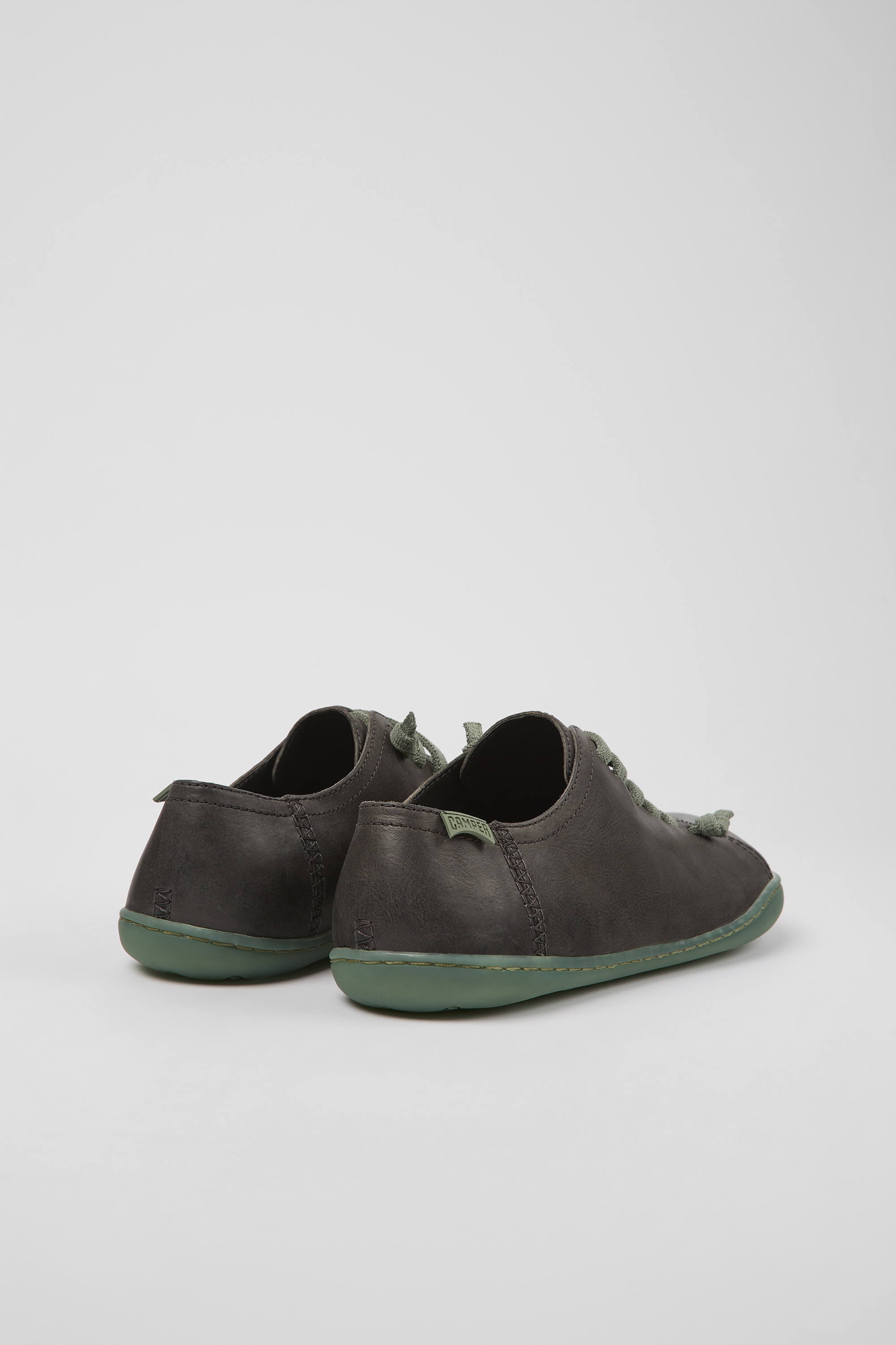 Peu - Gray leather shoes for women