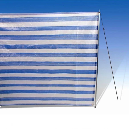 Paraviento de playa Hosa 4 Metros - Rayas azules
