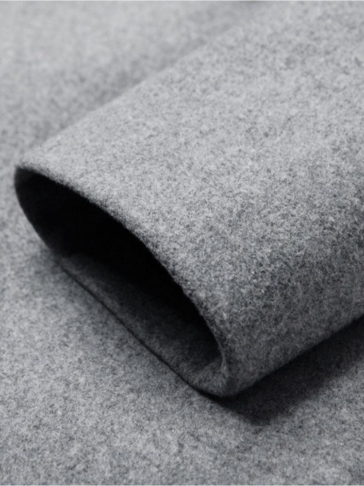 Single Breasted Notch Lapel Woolen Overcoat