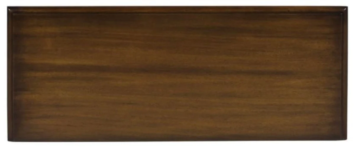 Casa Padrino mesa consola de caoba art nouveau de lujo con cajón marrón oscuro 71 x 28 x H. 76 cm - Consola en Estilo Art Nouveau Francés