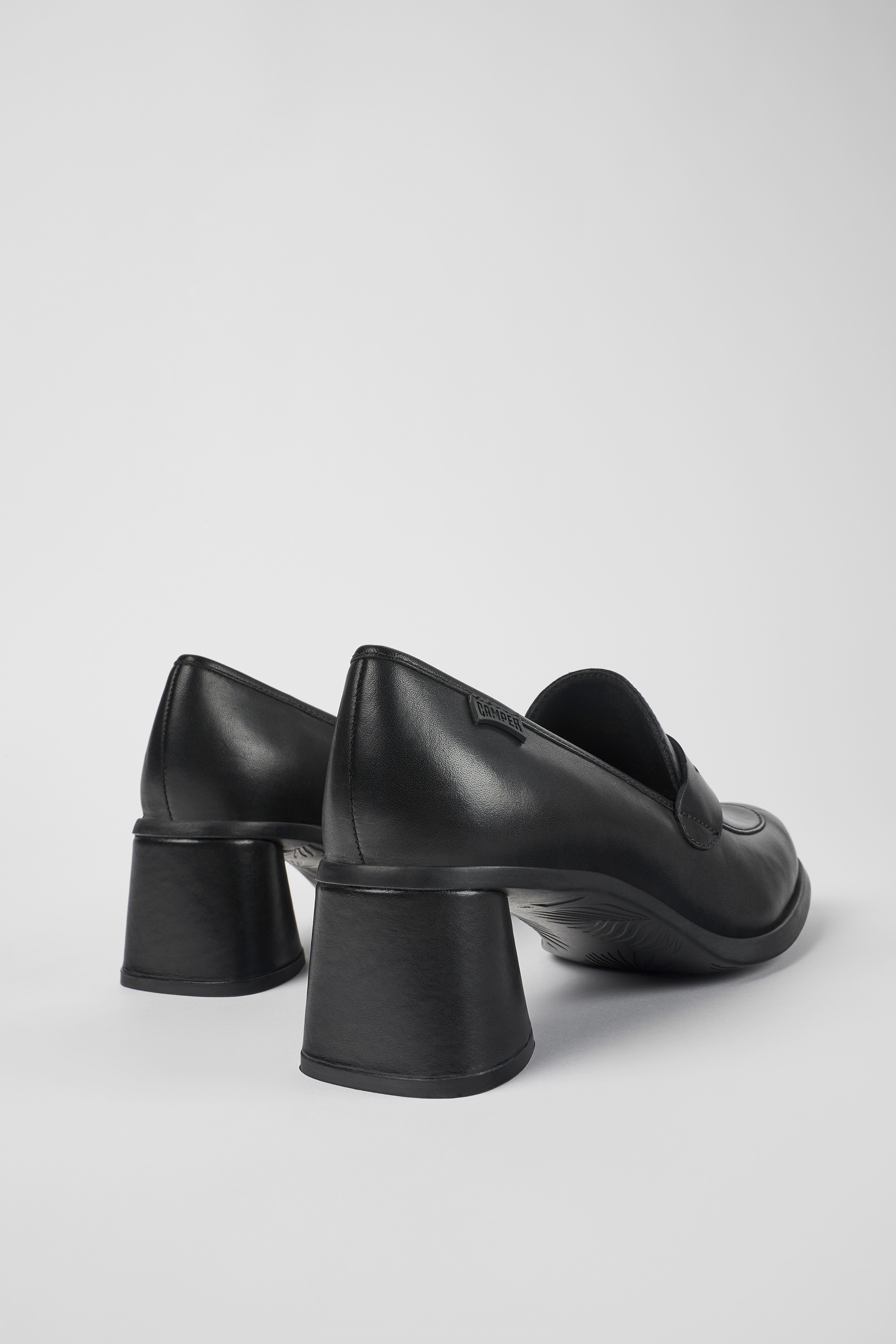 Kiara - Black leather heels