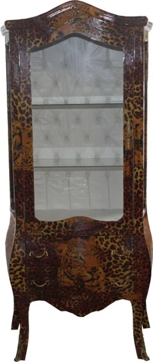 Casa Padrino Baroque showcase Leopard - display cabinet - cupboard