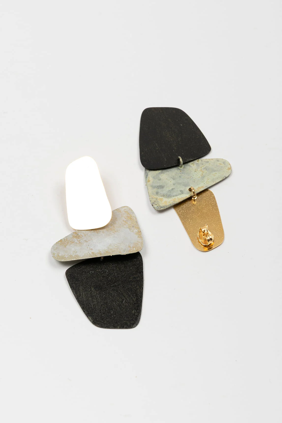 Rivera-spain Pendientes FL Private Collection dorado y gris