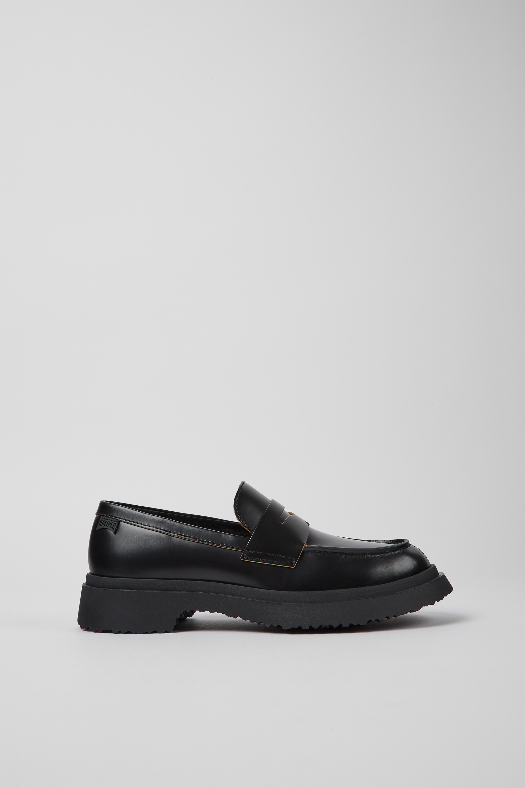 Walden - Black leather loafers for women