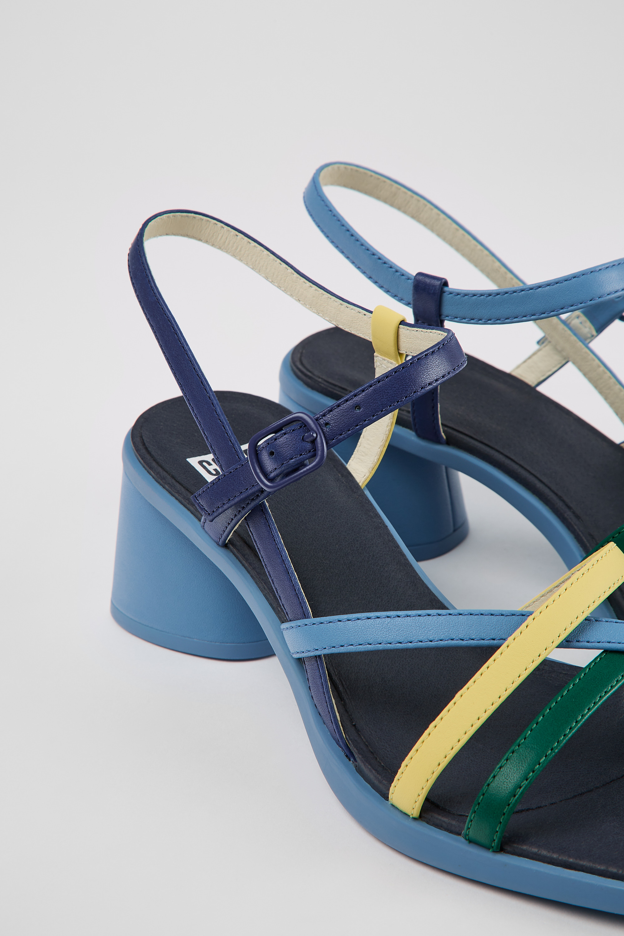 Twins - Multicolored leather sandals for women