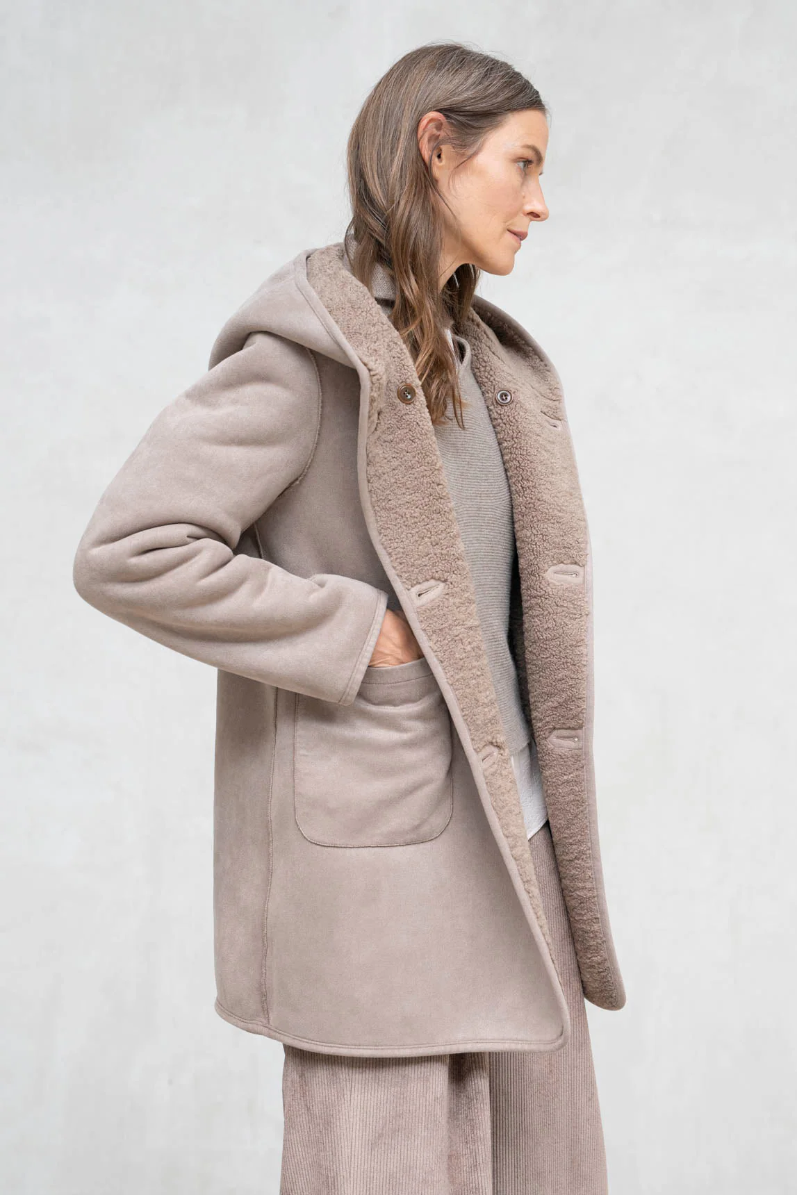 Rivera-spain Abrigo Sirmione reversible topo