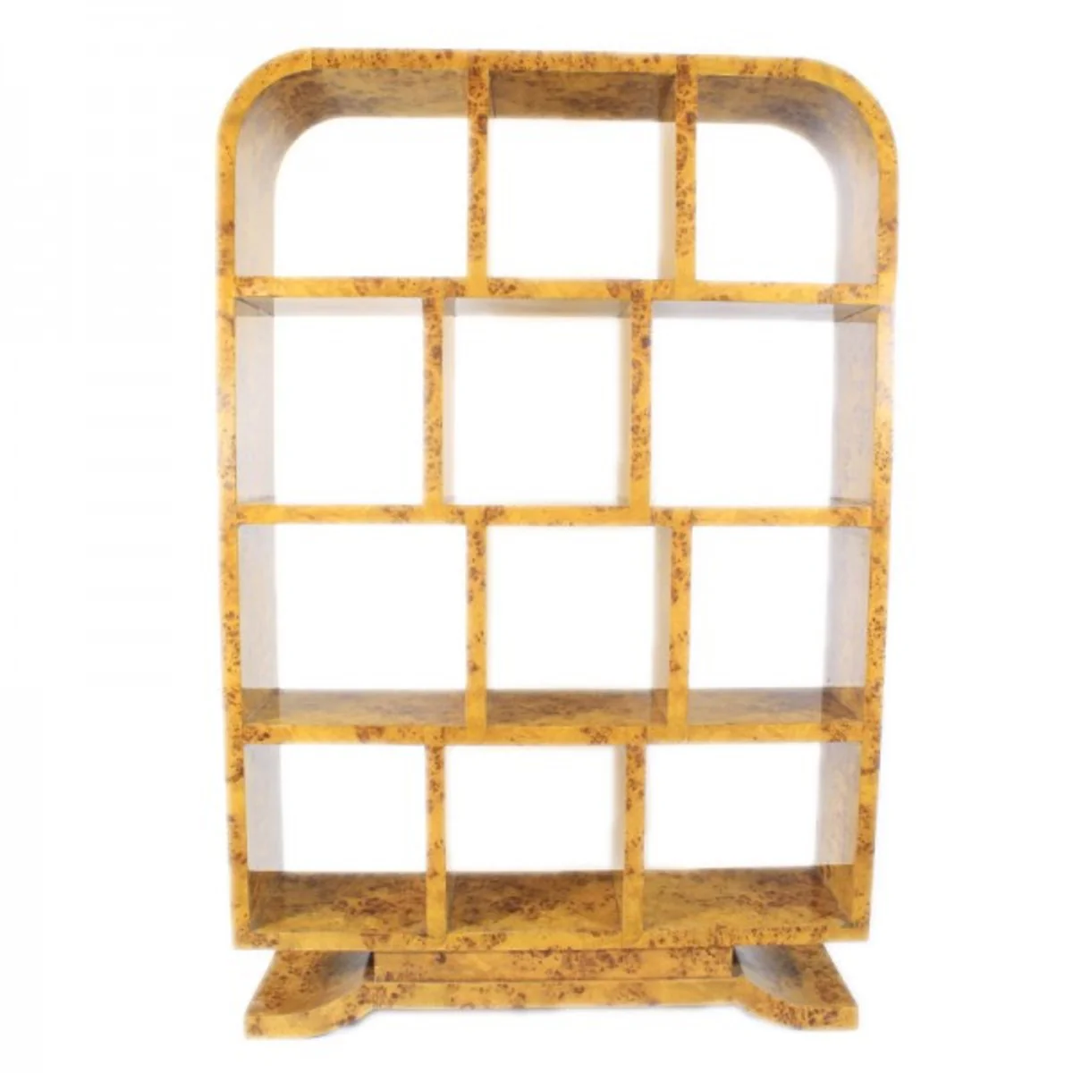 Casa Padrino Art Deco birdseye maple bookcase - Artdeco bookcase shelving furniture antique style