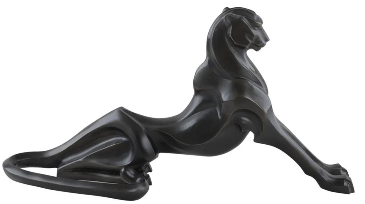 Casa Padrino figura de bronce de lujo del guepardo 85 x 27 x H. 43 cm - Figura Art Deco