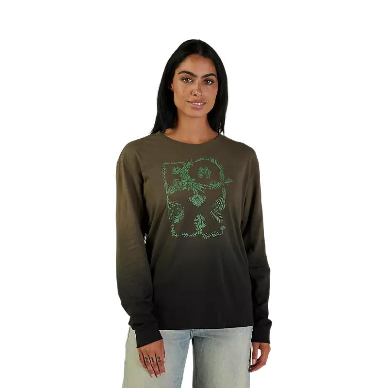 Womens Sensory Dye Long Sleeve Basic Tee