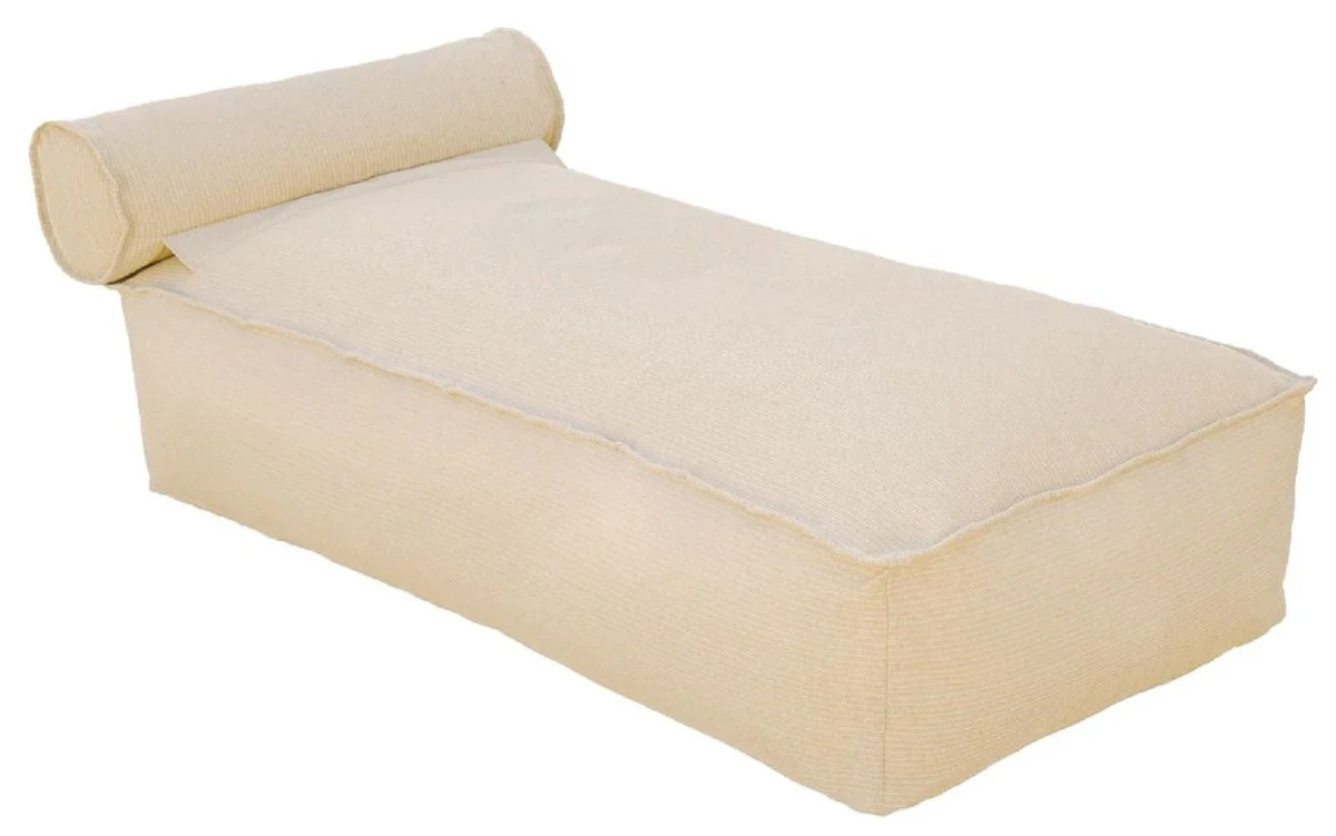 Casa Padrino tumbona de agua de lujo con reposacabezas beige 180 cm