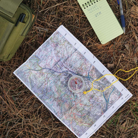 JKR Brújula Militar 2135 - Brújula cartográfica con lupa