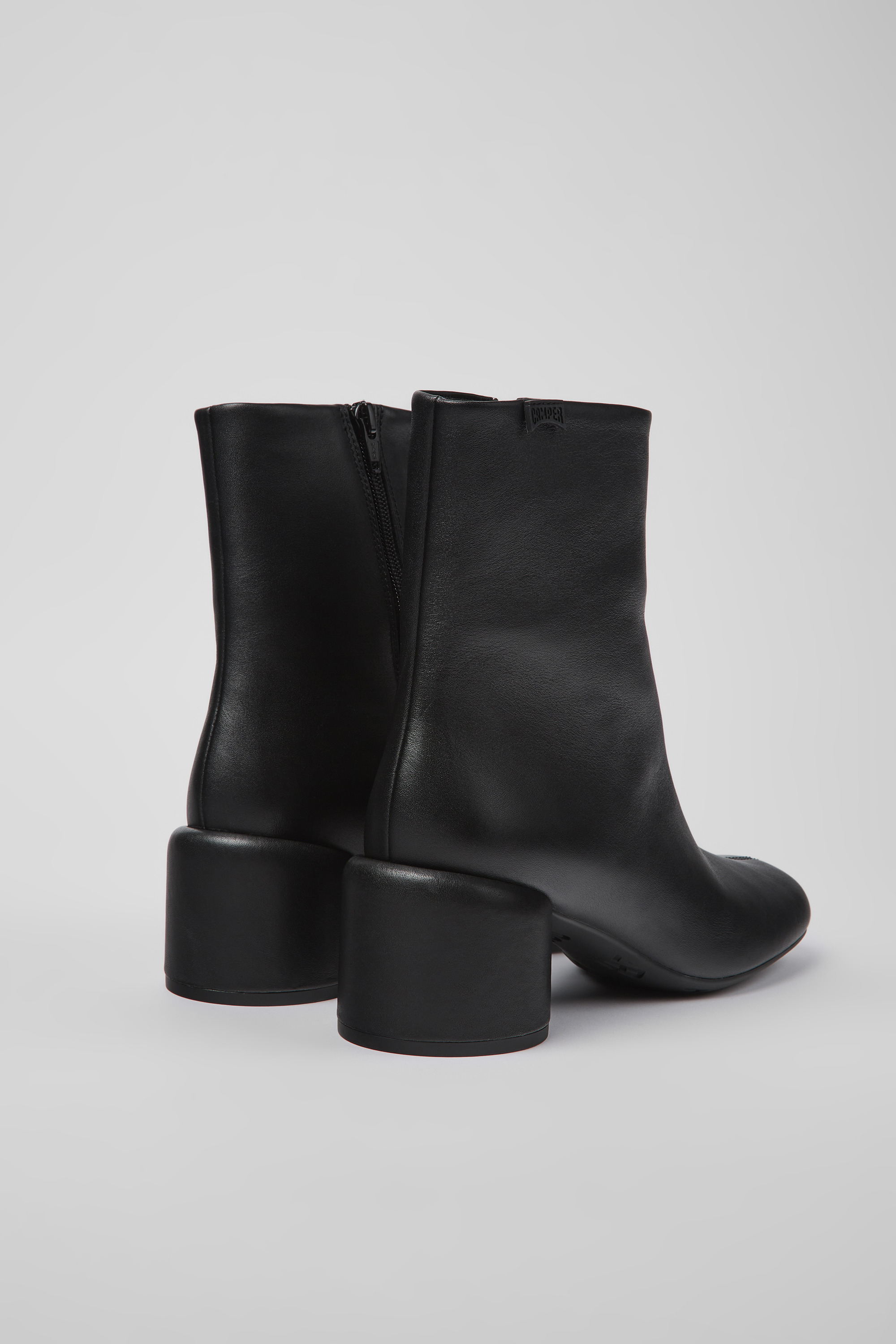 Niki - Black leather boots for women