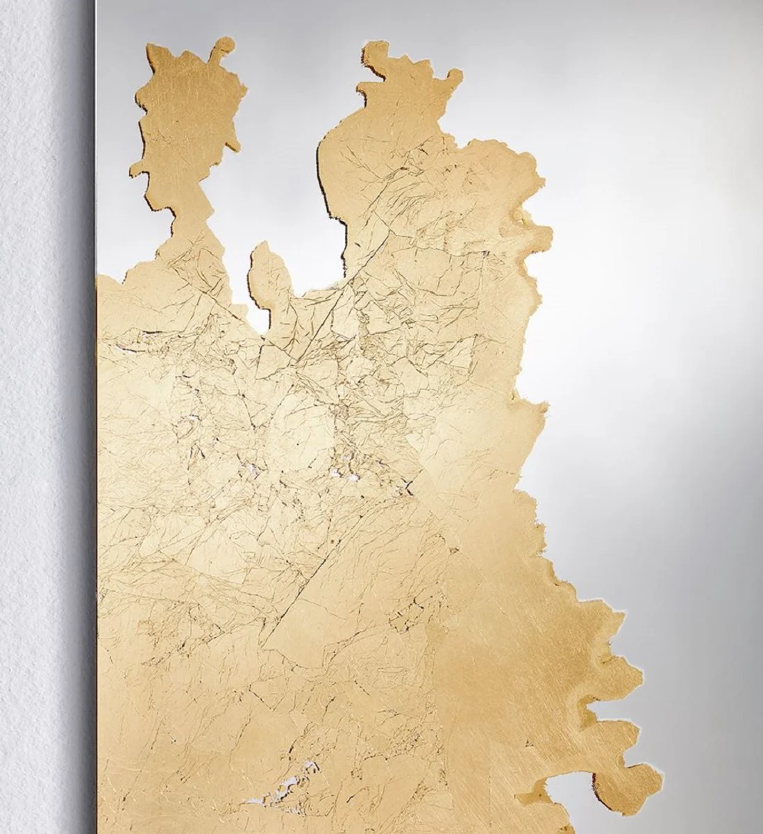 Casa Padrino espejo de pared de lujo oro 80 x 2,5 x A. 130 cm - Espejo de sal¨®n rectangular - Espejo de dormitorio - Espejo de armario - Muebles de lujo - Interior de lujo - Calidad de lujo