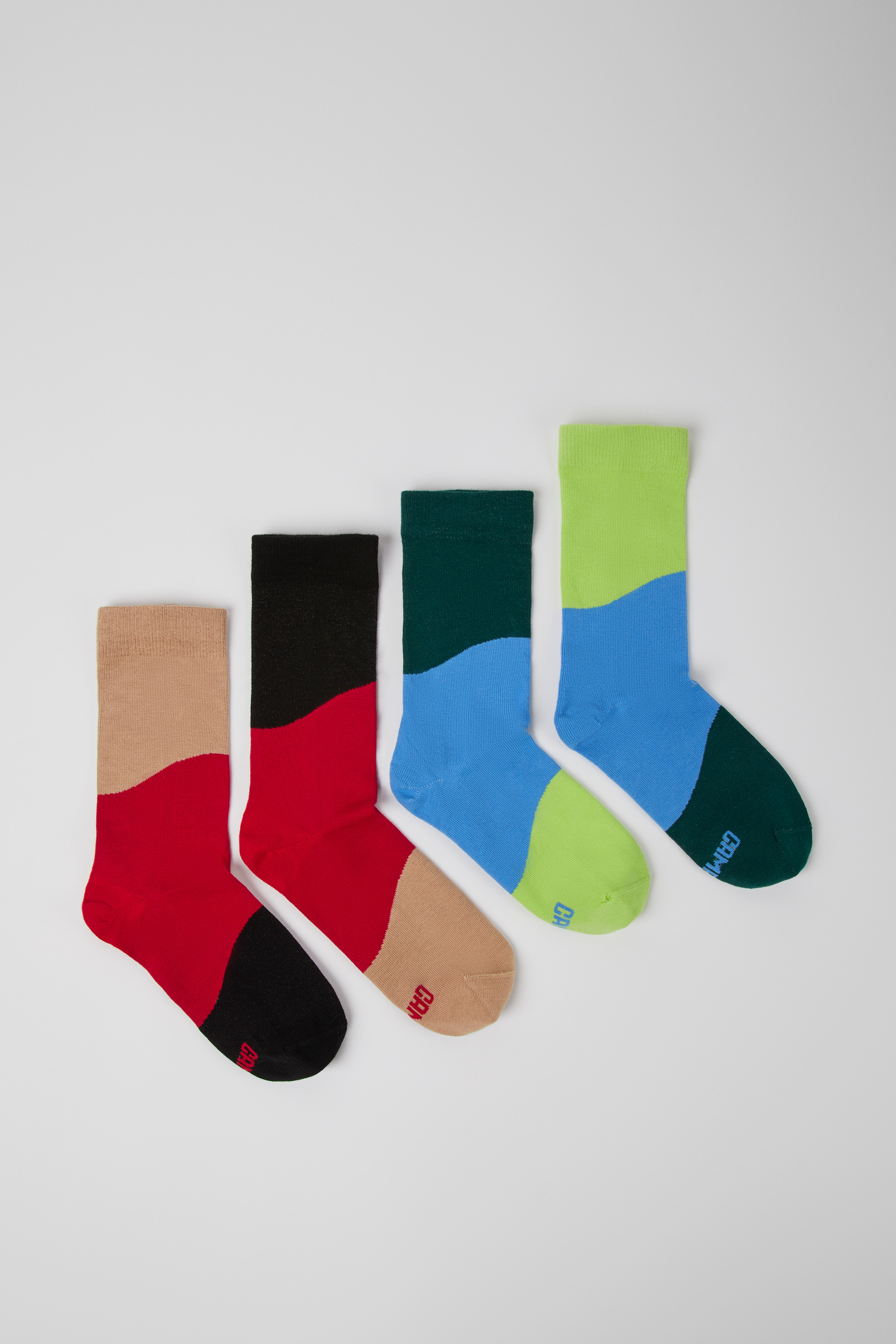 Odd Socks Pack - Two pair pack of long multicolored socks