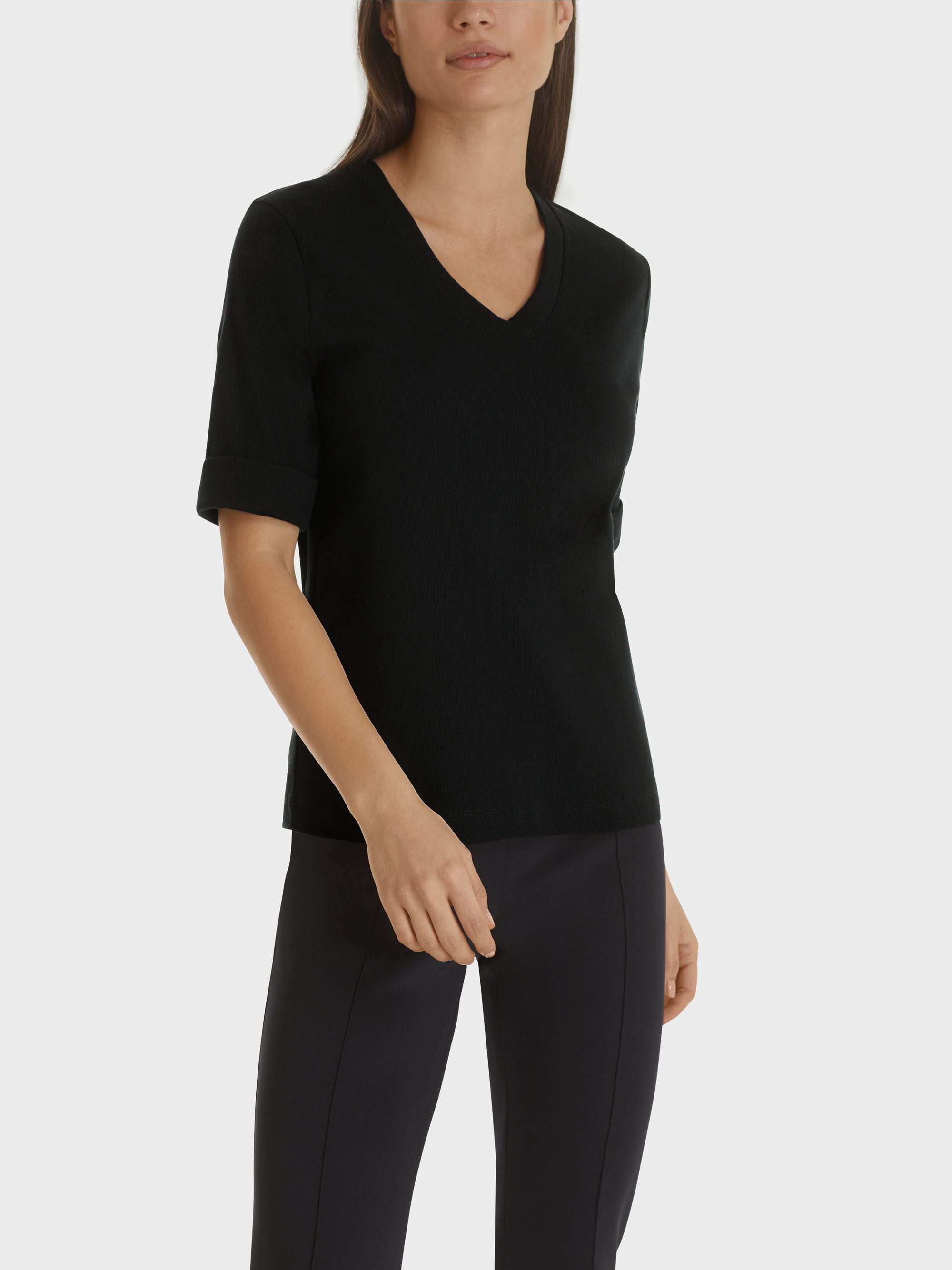 Marc-Cain Cotton ribbed jersey shirt