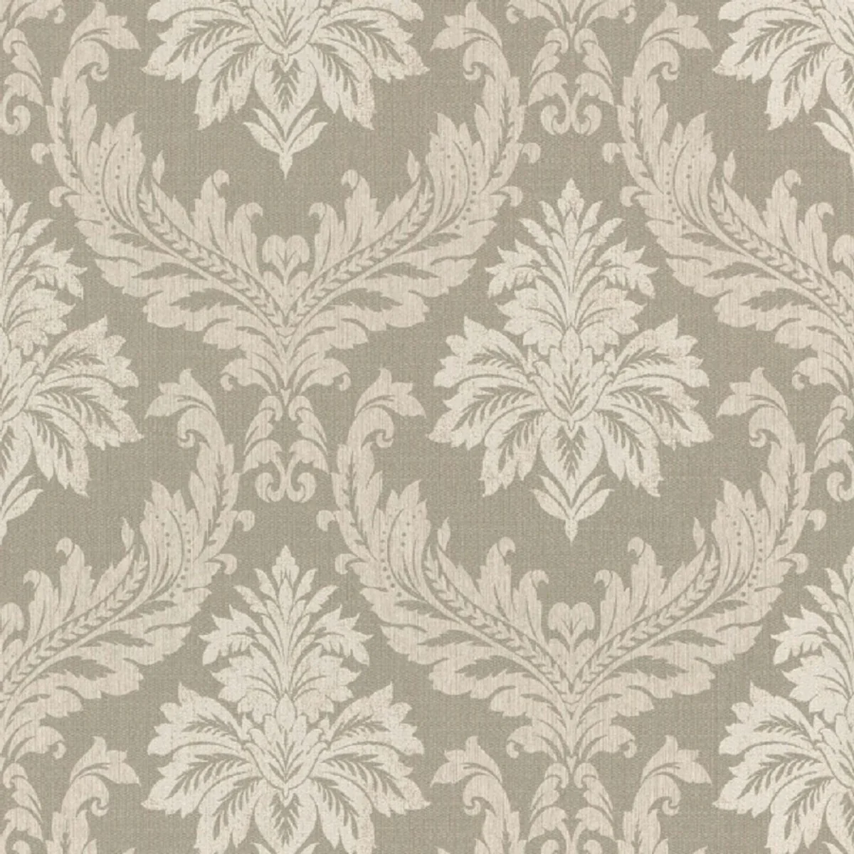 Casa Padrino papel tapiz textil barroco beige / crema - 10,05 x 0,53 m - Papel Pintado de Tela con Estructura de Vellón