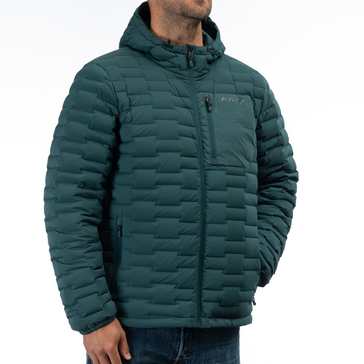 Boulder Stretch Down Hooded Jacket