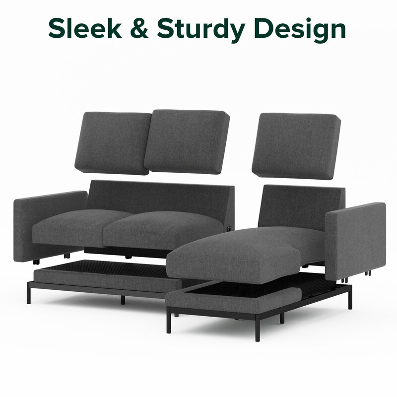 77��� Wide Reversible Sofa & Chaise