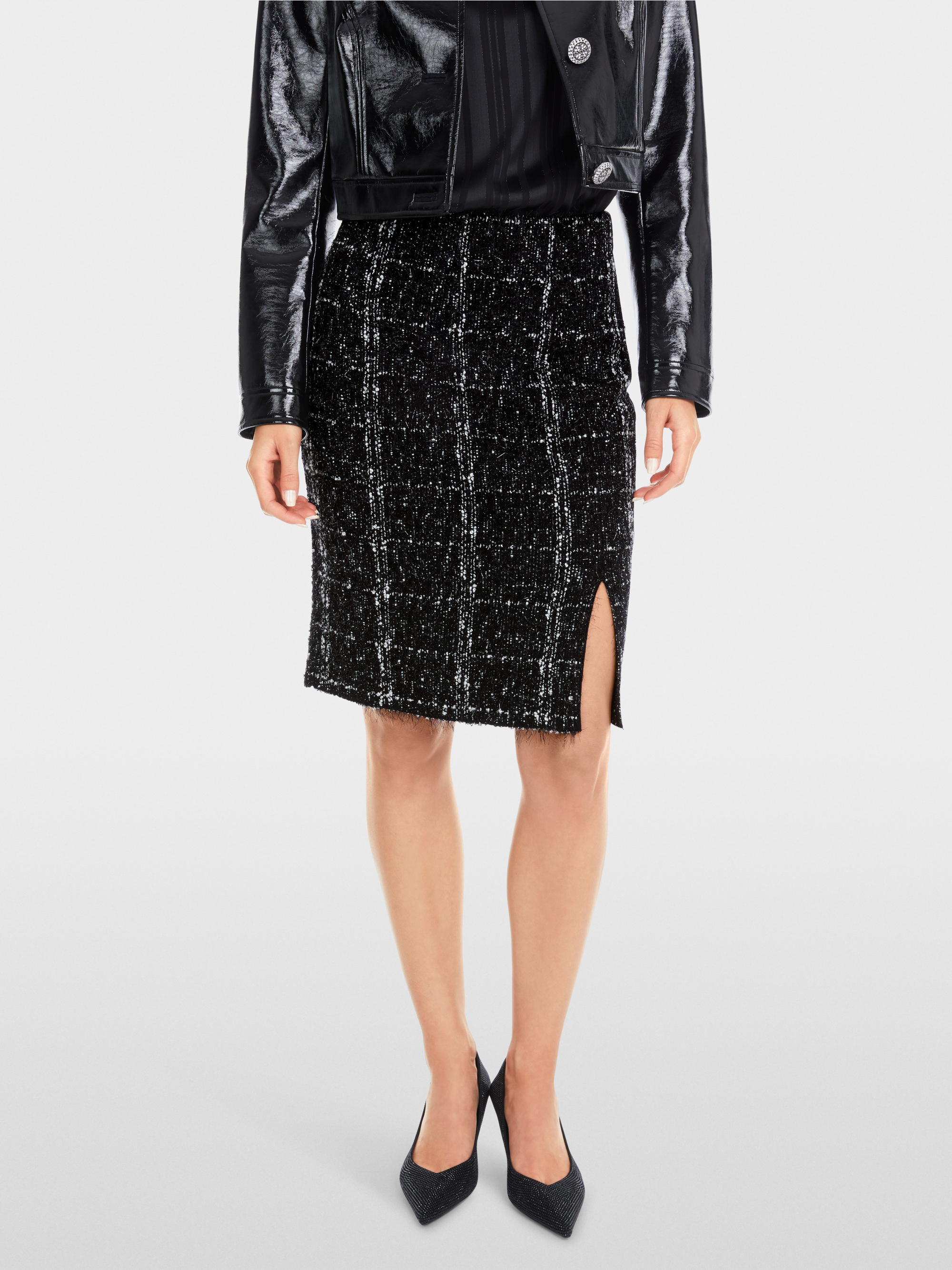 Marc-Cain Glitter check skirt