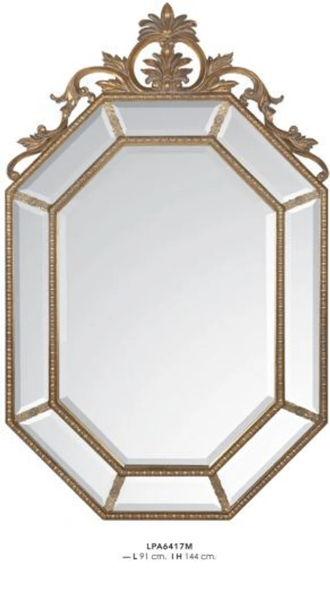 Casa Padrino Baroque wall mirrors Gold H 144 cm B 91 cm - Edel & Sumptuously - Golden Mirror