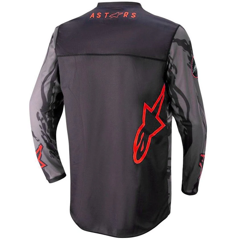 CAMISETA ALPINESTARS RACER TACTICAL NEGRO / GRIS / ROJO