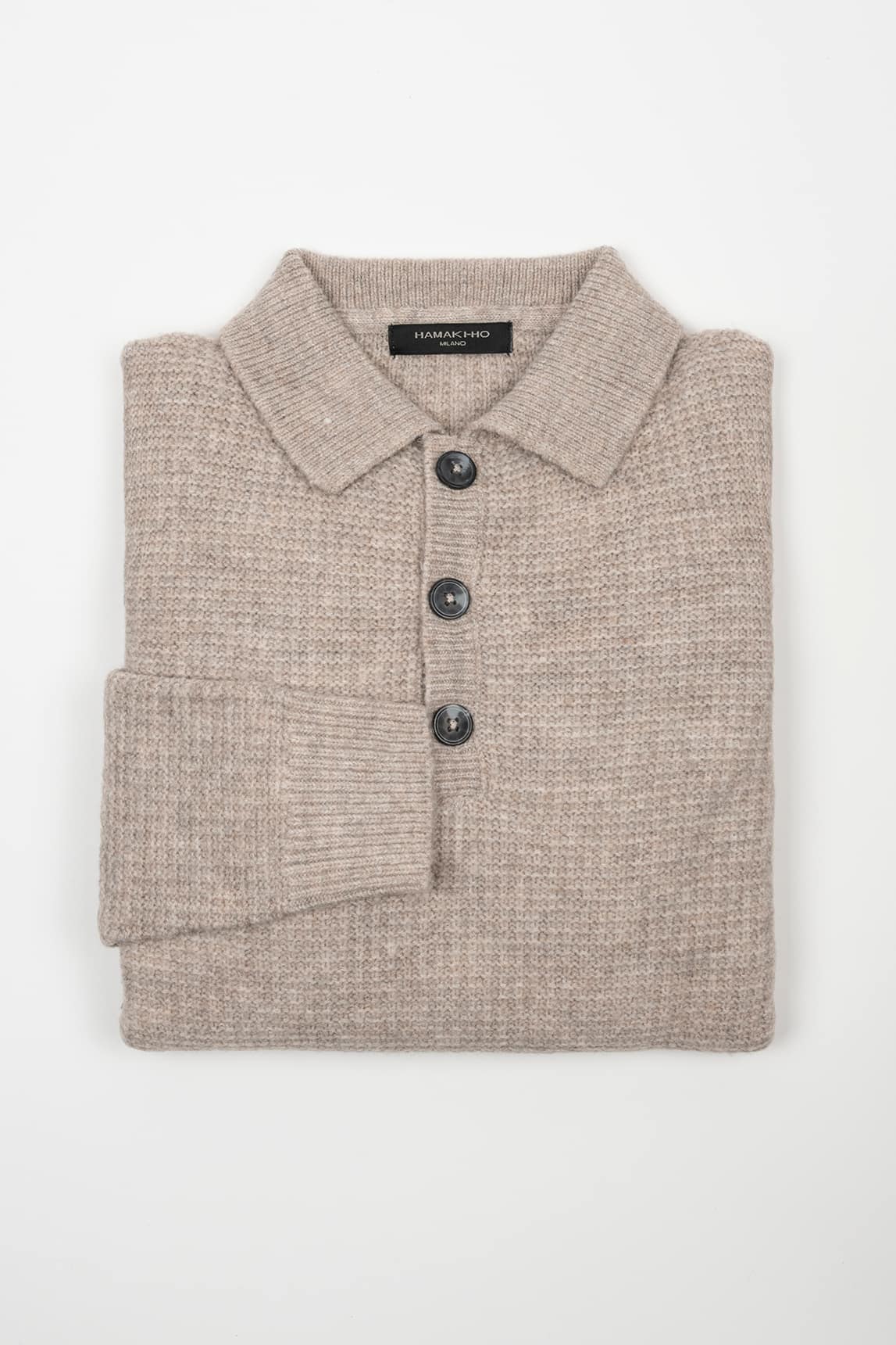 Rivera-spain Jersey cuello polo beige