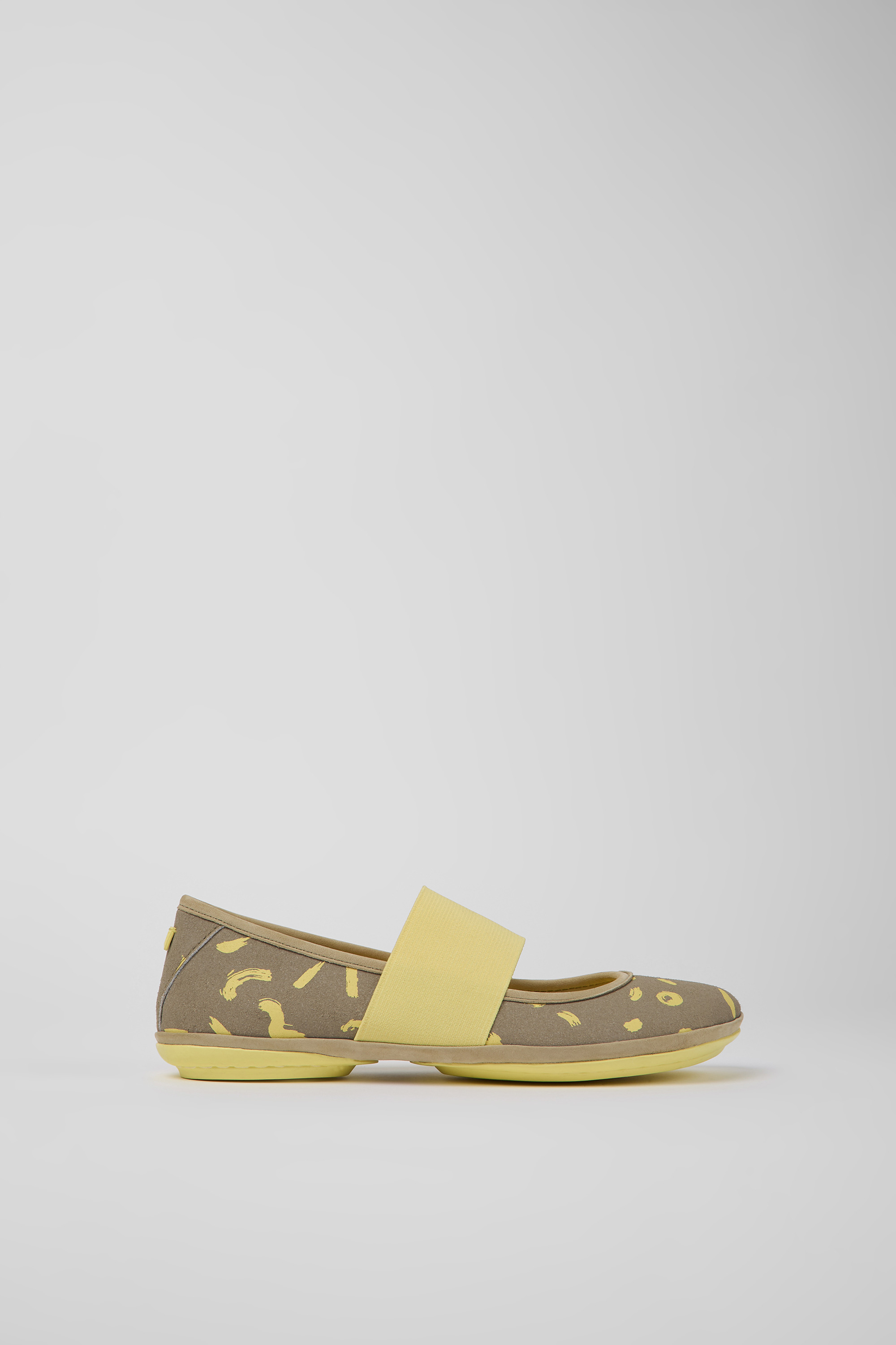 Right - White textile and nubuck sneakers for women