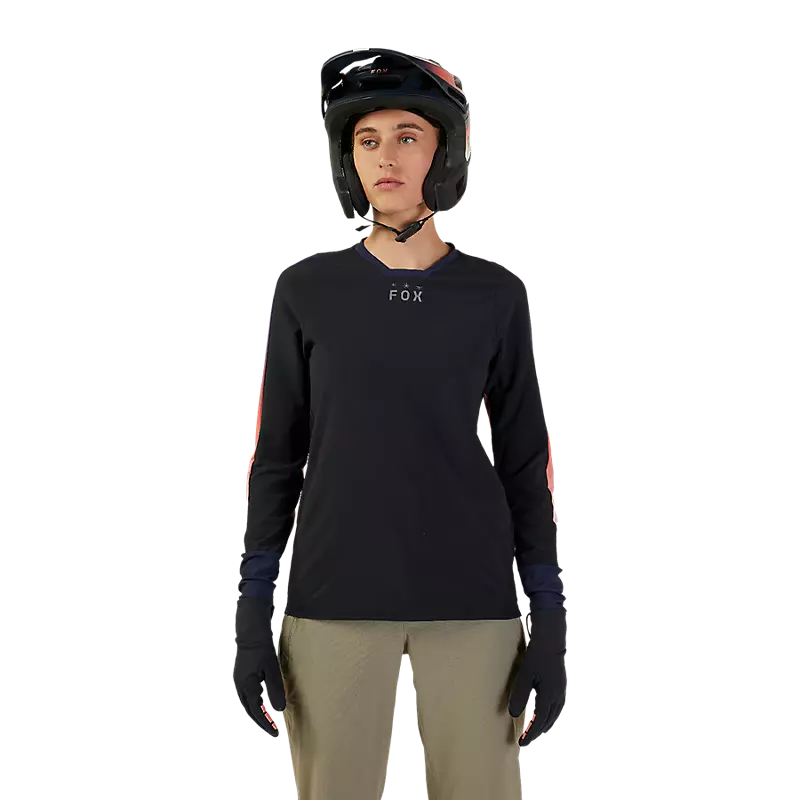 Womens Defend Lunar Thermal Long Sleeve Jersey