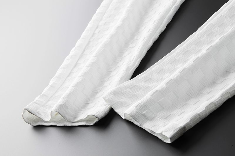 Men's White Casual Fashion Two Piece Set