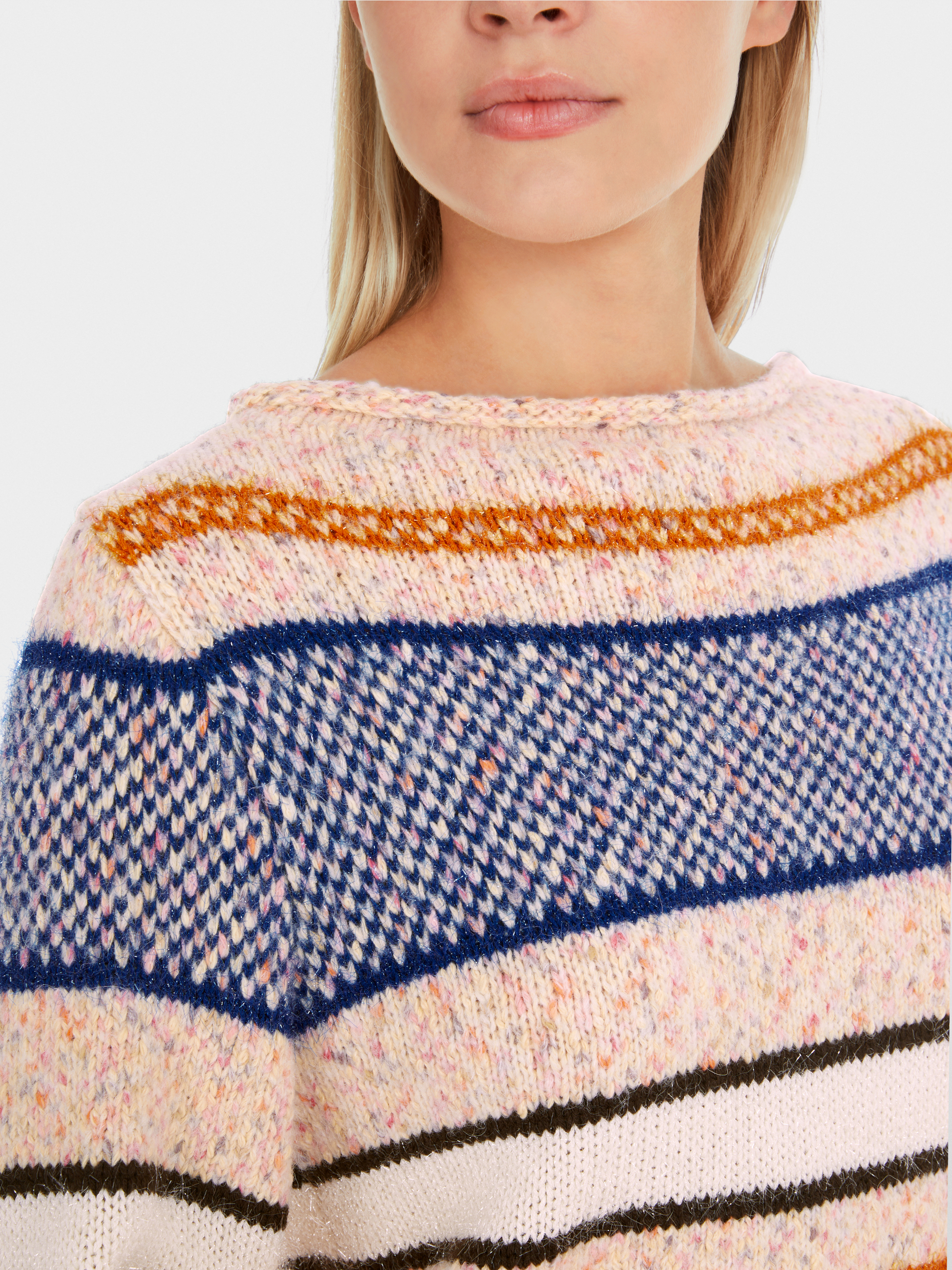 Marc-Cain Striped sweater: knitted in Germany