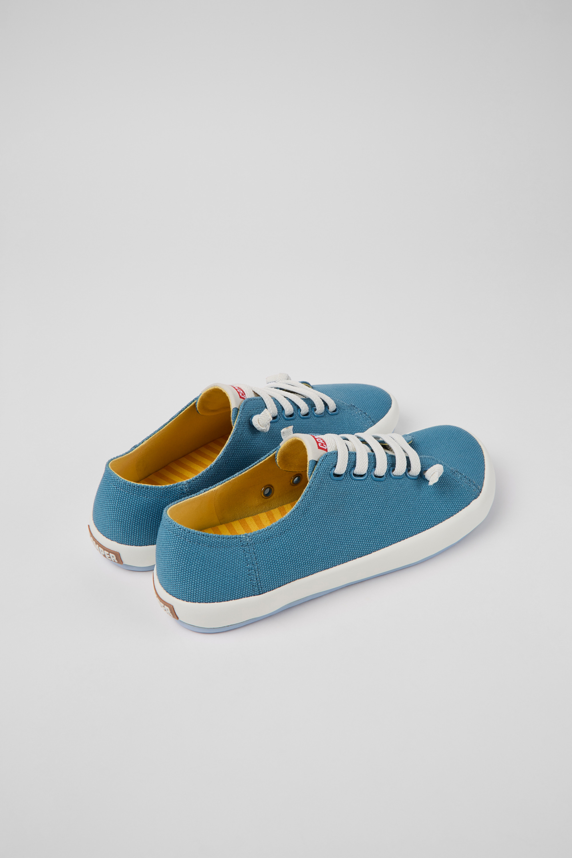 Peu Rambla - Blue textile sneakers for women