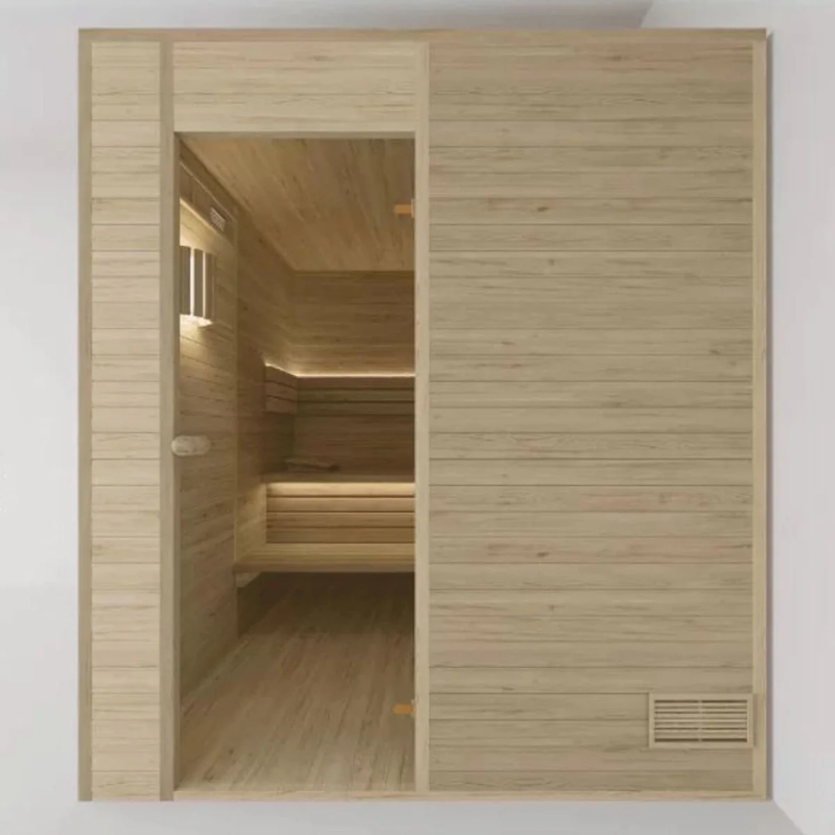 Casa Padrino sauna interior de lujo para 6 personas natural 200 x 200 x A. 190 cm