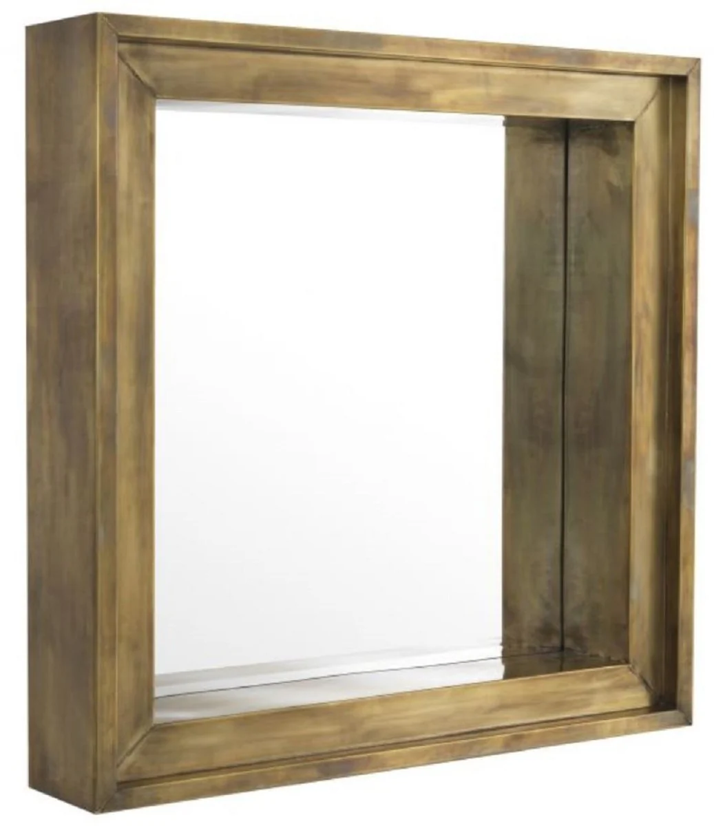 Casa Padrino espejo de pared de lujo lat¨®n vintage 100 x 20 x A. 100 cm - Espejo de sal¨®n - Espejo de dormitorio - Espejo de armario - Muebles de Lujo