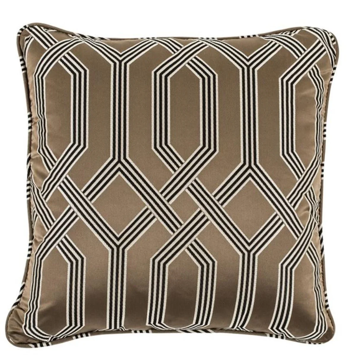 Casa Padrino decorativa almohada / amortiguador Brown 50 x 50 cm - accesorios de lujo la sala de estar